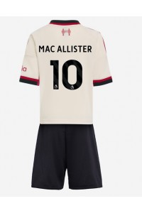 Liverpool Alexis Mac Allister #10 Jalkapallovaatteet Lasten Vieraspeliasu 2025-26 Lyhythihainen (+ Lyhyet housut)